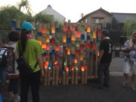 「さわら・町並み・竹灯り」（プレ）を実施しました